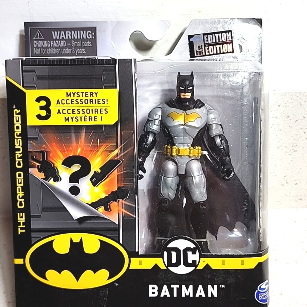 DC Caped Batman Action Figure 1st Edition New With 3 Surprises Accessories
